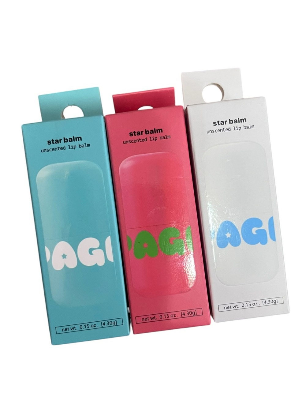 Pagevine Star Balm Bundle – Set of 3 Unscented Lip Balms